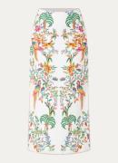 Farm Rio Delicate Forest midi rok van linnen met bloemenprint