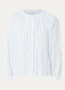 Rails Frances blouse in linnenblend met streepprint