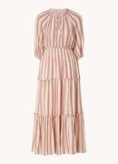 Rails Caterine maxi tuniekjurk in linnenblend met V-hals