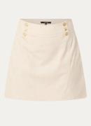 NIKKIE Kiev minirok met sierknopen