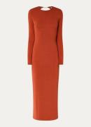 Zadig&Voltaire Sarra fijngebreide maxi jurk met rugdecolleté en split