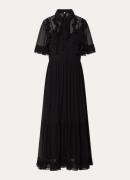 L.K.Bennett Corissa maxi tuniekjurk met volant en strikkraag