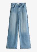 Tommy Hilfiger High waist wide leg jeans van lyocell met steekzakken
