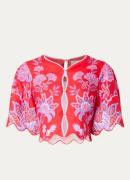 Farm Rio Cropped blouse met print