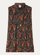 Farm Rio Tuniek met print en sjaalkraag