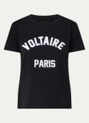 Zadig&Voltaire Alys T-shirt met logoborduring
