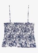 Maje Mouwloze crop top met print