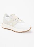 Hogan H641 sneaker van leer met suède details