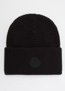 Moncler Fijngebreide muts met logo