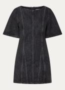 Laagam Rosette mini jurk van denim