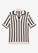 Reiss Duncan regular fit polo met ingebreid patroon