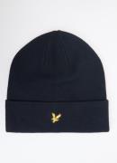 Lyle & Scott Muts in wolblend met logo