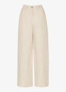 Whistles Neutral high waist wide fit culotte