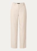 Bruuns Bazaar ApricotBBEleza high waist wide fit pantalon met krijtstr...