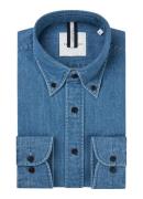 Profuomo Regular fit overhemd van denim