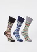 Paul Smith Sokken met streepprint in 3-pack