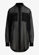 Ralph Lauren Semi-transparante blouse met borstzakken