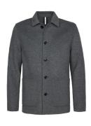 Profuomo Regular fit overshirt in wolblend