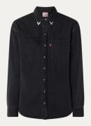 Levi's Teodora blouse van denim met borstzakken
