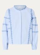 alchemist Milly blouse met broderie en ballonmouw