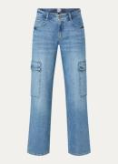 BRAX Morgan high waist wide leg jeans met klepzakken