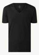 Armani T-shirt van pima katoen met V-hals