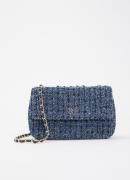 NIKKIE Ann schoudertas met tweed-look