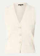 NIKKIE Laval top met sierknopen