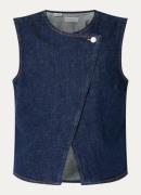 Selected Top van denim met overslag