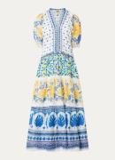 Farm Rio Maxi tuniekjurk met pofmouw en print