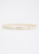 NIKKIE Lemoore riem van leer met logo