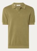 Selected Regular fit polo met structuur