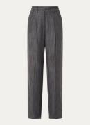 Liu Jo High waist wide fit pantalon van lyocell met steekzakken