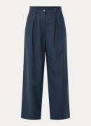 Modström Tore high waist wide fit pantalon met steekzakken