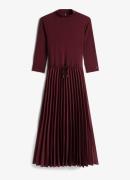 Tommy Hilfiger Midi jurk met ribstructuur en plissé