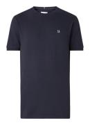 Les Deux T-shirt van piqué katoen met borduring