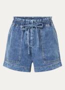 Rails Foster high waist straight fit korte broek met steekzakken