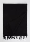 HUGO Justery sjaal van wol 160 x 30 cm