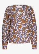 Studio Anneloes Les Leaves top met print en pofmouw