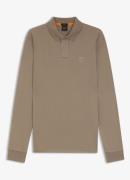 BOSS Passerby slim fit polo van piqué katoen met logo