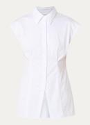 Selected Fina blouse met plooidetail