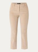 MaxMara Marruca high waist slim fit cropped broek van corduroy