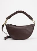 O My Bag Leo schoudertas van leer met gevlochten detail
