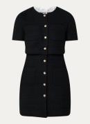 Sandro Mini jurk met tweed-look