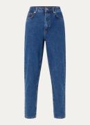 HUGO Garlene high waist cropped straight leg jeans met donkere wassing