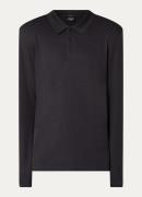 Strellson Edgar regular fit polo met microdessin