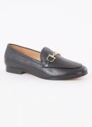 Dune London Wide Fit Glair loafer van leer met horsebit