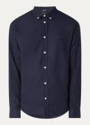 Denham Rich regular fit overhemd met logoborduring