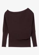 Reiss Lorna fijngebreide trui met asymmetrisch hals