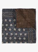 Reiss Franco pochet van zijde met grafische print